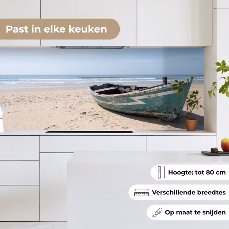 Keuken achterwand - Boot - Zandstrand - Zee — 7