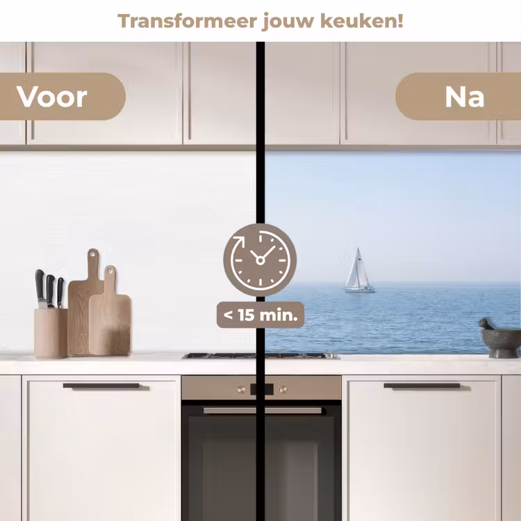 Keuken achterwand - Horizon - Zeilboot - Zee — 3