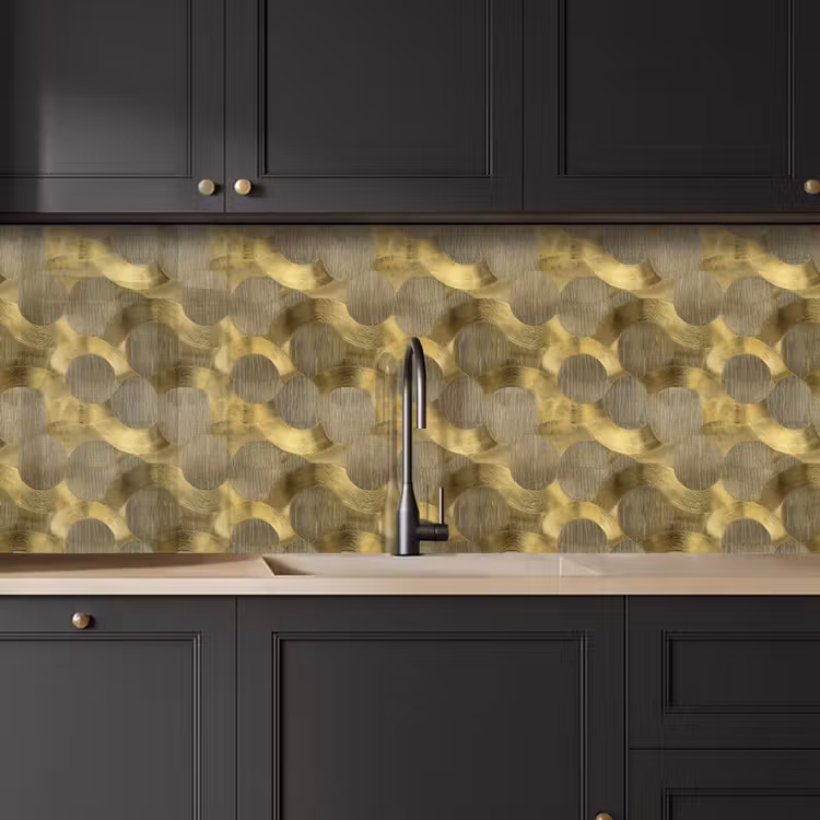Keuken achterwand - Modern - Geometrisch - Goud — 6