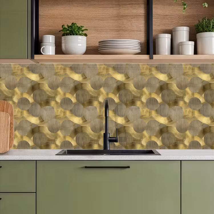 Keuken achterwand - Modern - Geometrisch - Goud — 8