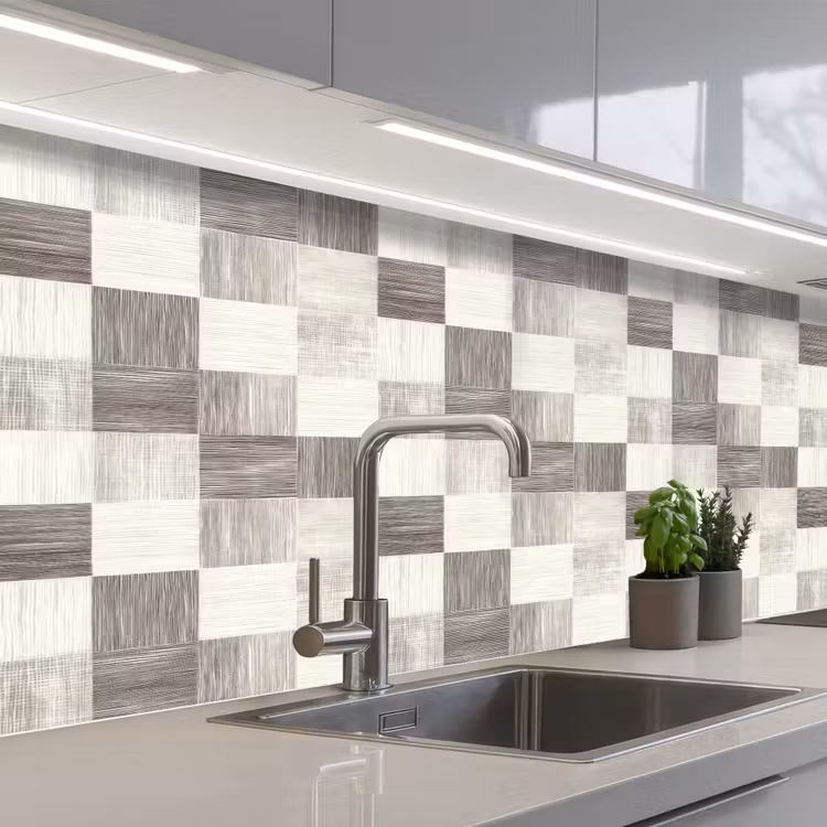 Keuken achterwand - Patroon - Dambord - Houtnerf — 2