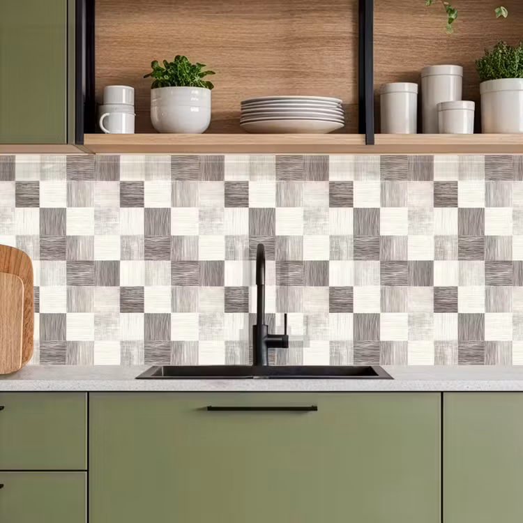Keuken achterwand - Patroon - Dambord - Houtnerf — 8