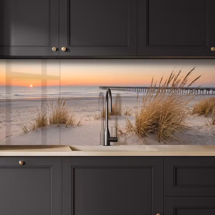 Keuken achterwand - Pier - Zonsondergang - Strand — 6