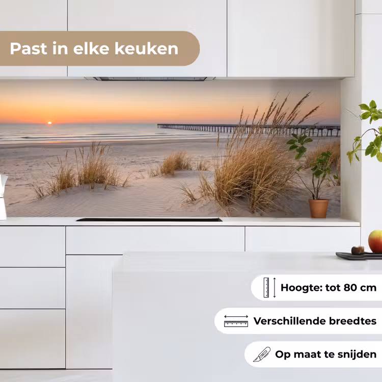 Keuken achterwand - Pier - Zonsondergang - Strand — 7