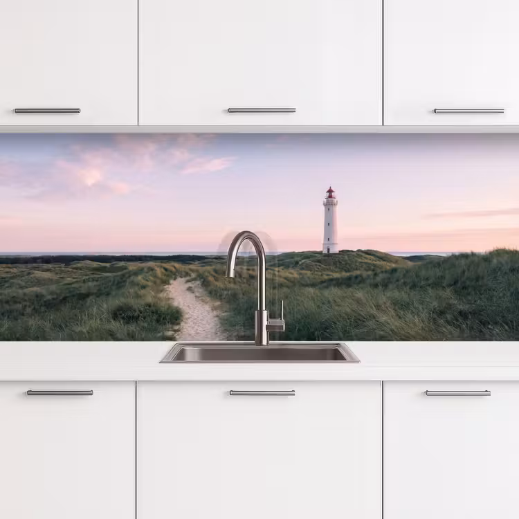 Keuken achterwand - Vuurtoren - Duinlandschap - Zee — 4