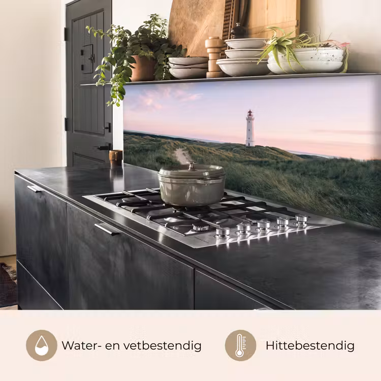 Keuken achterwand - Vuurtoren - Duinlandschap - Zee — 5