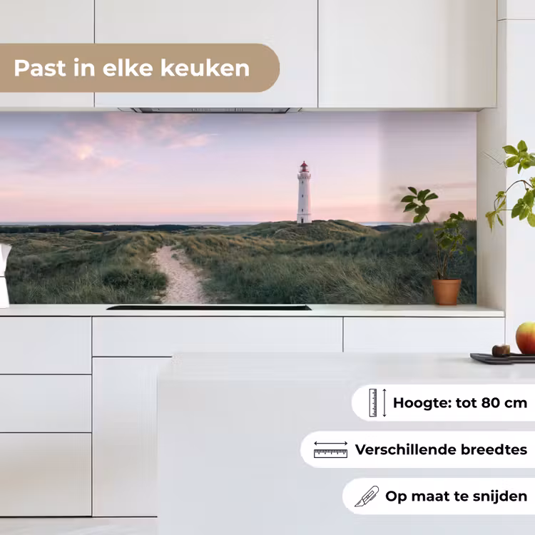 Keuken achterwand - Vuurtoren - Duinlandschap - Zee — 7
