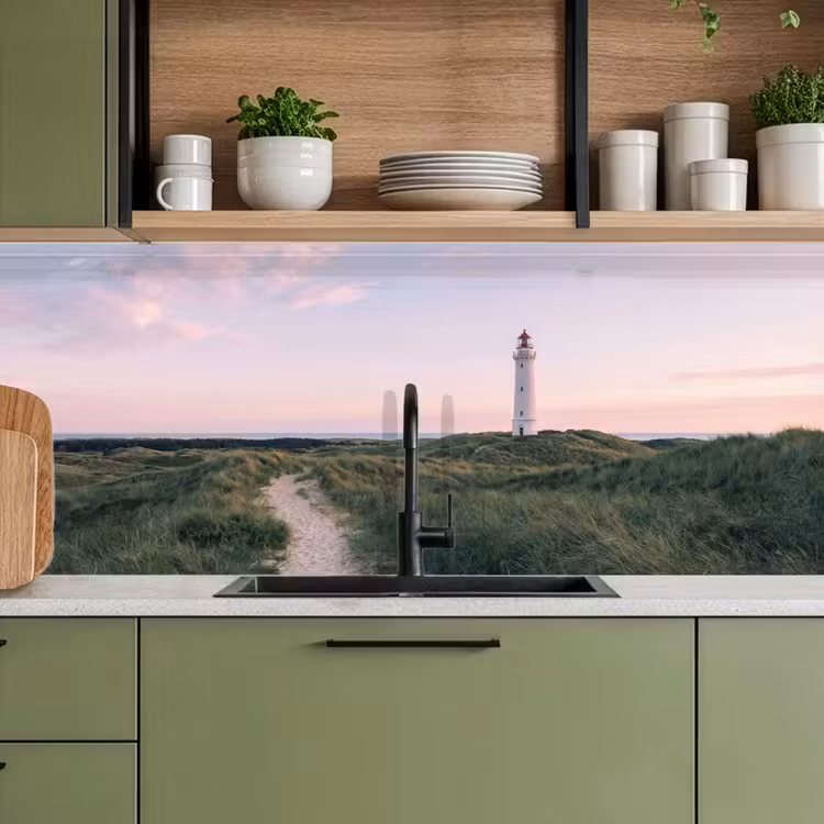 Keuken achterwand - Vuurtoren - Duinlandschap - Zee — 8