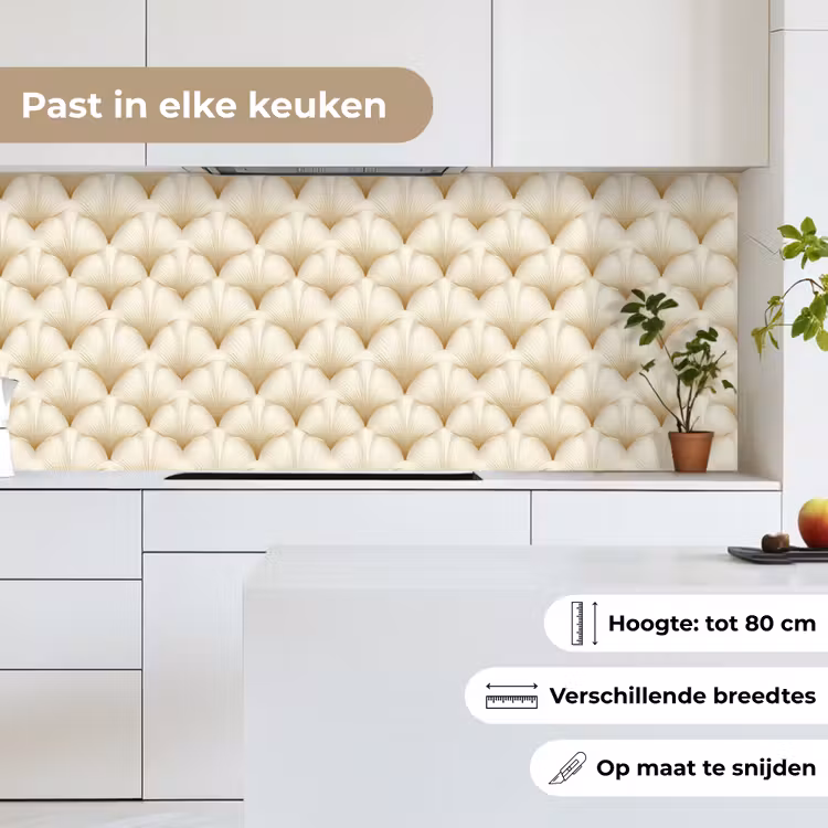 Keuken achterwand - Waaier - Motief - Goud — 7