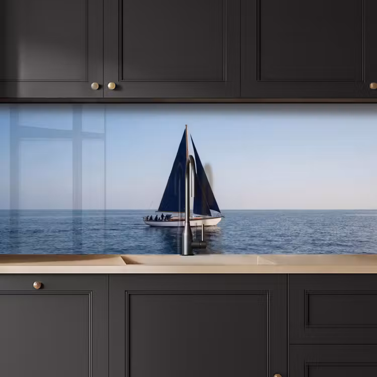 Keuken achterwand - Zeilboot - Zee - Blauw — 6