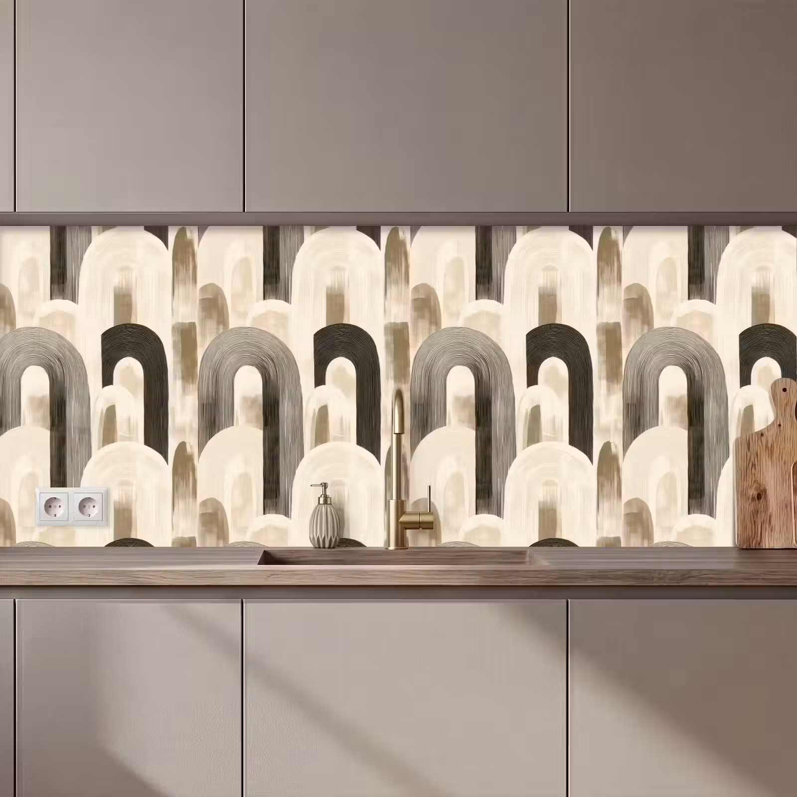 Keuken achterwand - Abstract - Patroon - Bogen — 1