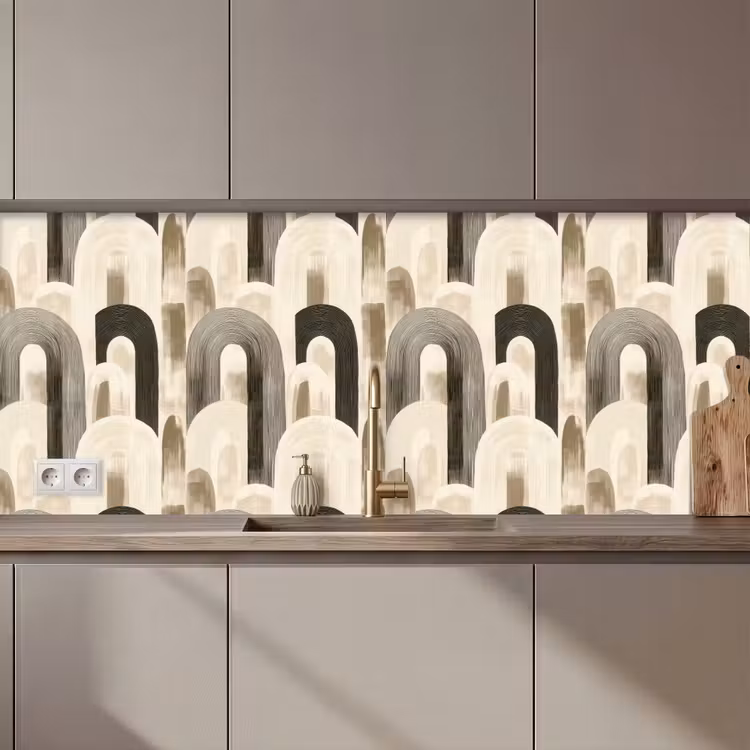 Keuken achterwand - Abstract - Patroon - Bogen — 1