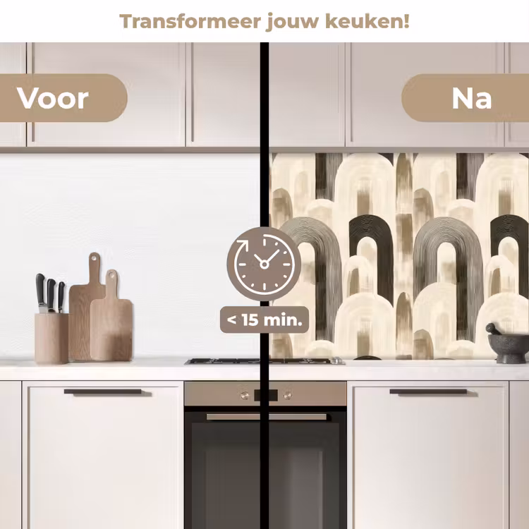 Keuken achterwand - Abstract - Patroon - Bogen — 3