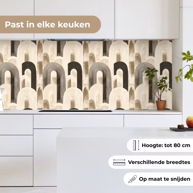 Keuken achterwand - Abstract - Patroon - Bogen — 7