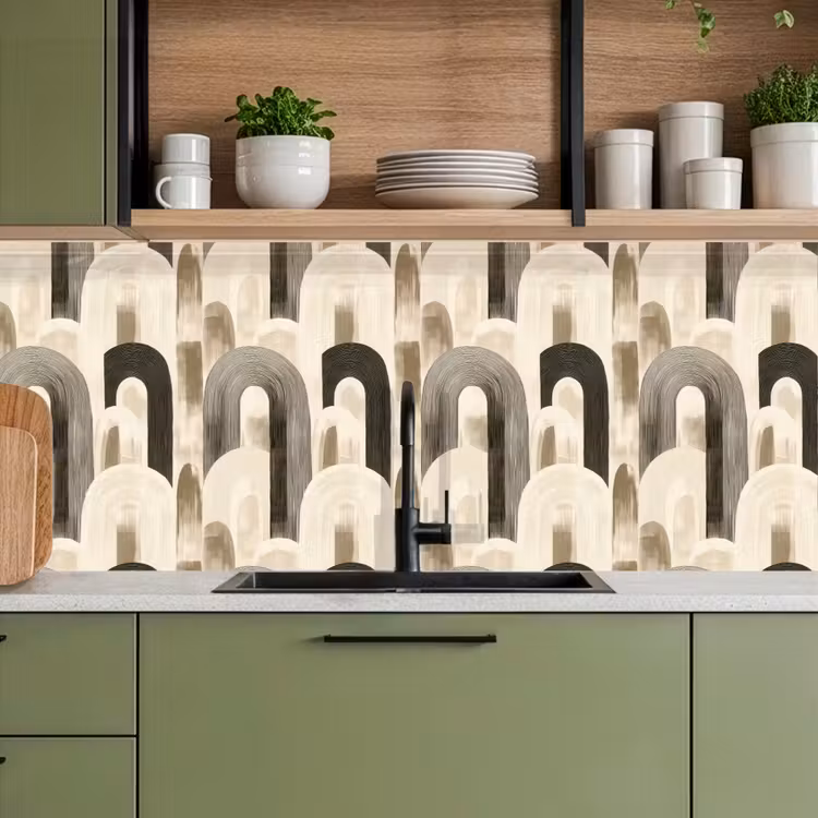 Keuken achterwand - Abstract - Patroon - Bogen — 8