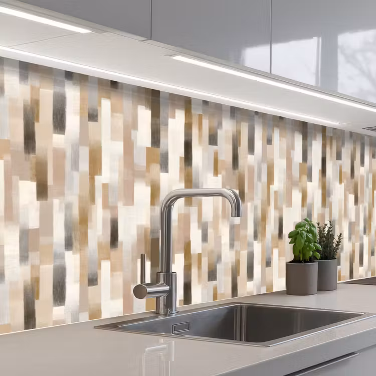 Keuken achterwand - Abstract - Patroon - Kwaststreken — 2