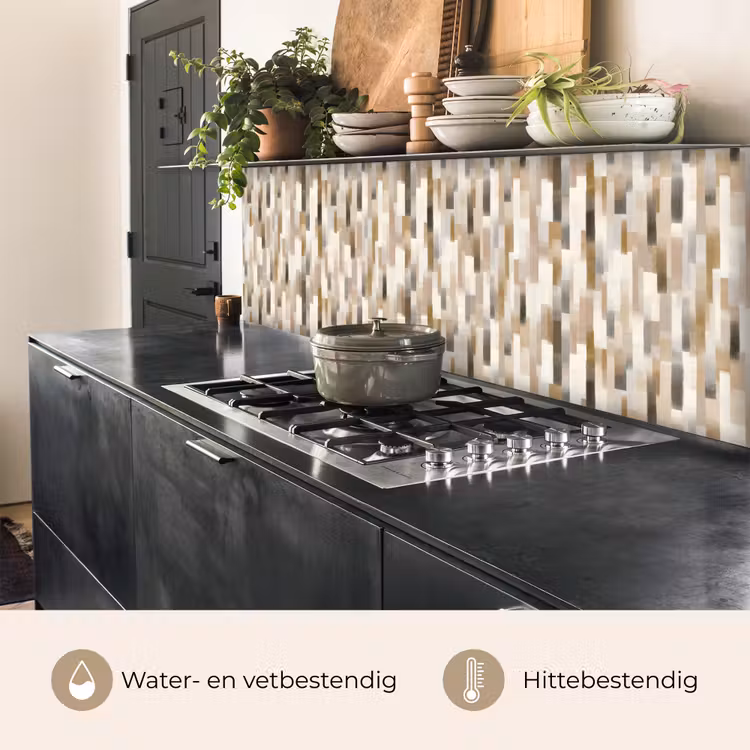 Keuken achterwand - Abstract - Patroon - Kwaststreken — 5