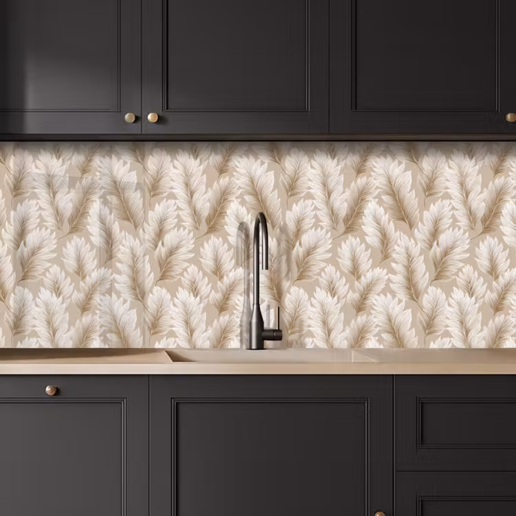 Keuken achterwand - Botanisch - Patroon - Beige — 6