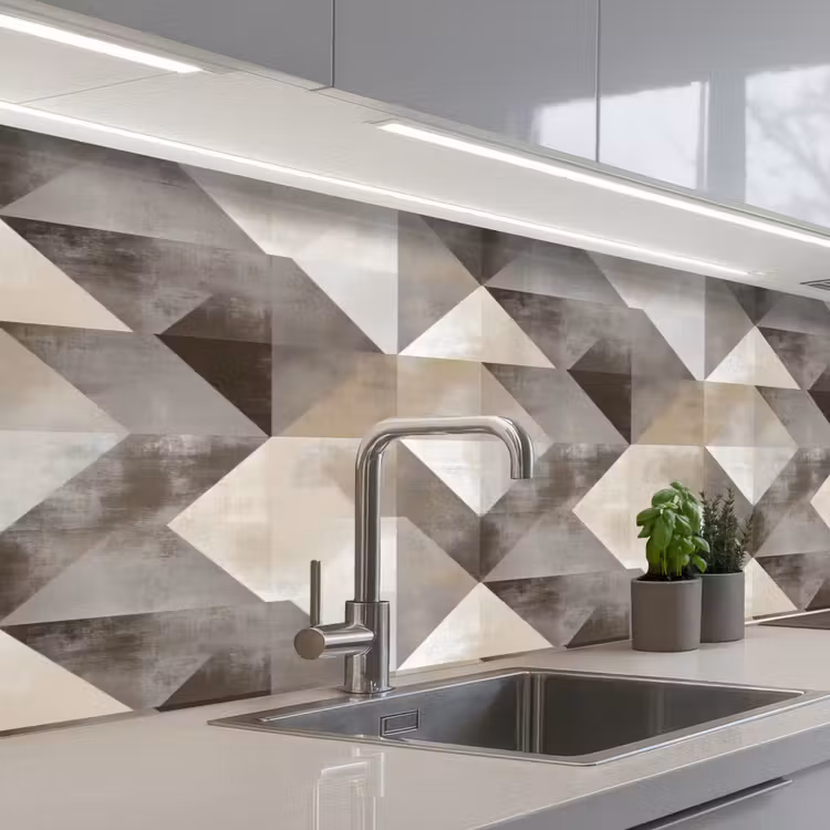 Keuken achterwand - Geometrisch - Motief - Aardetinten — 2