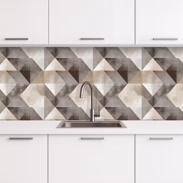 Keuken achterwand - Geometrisch - Motief - Aardetinten — 4