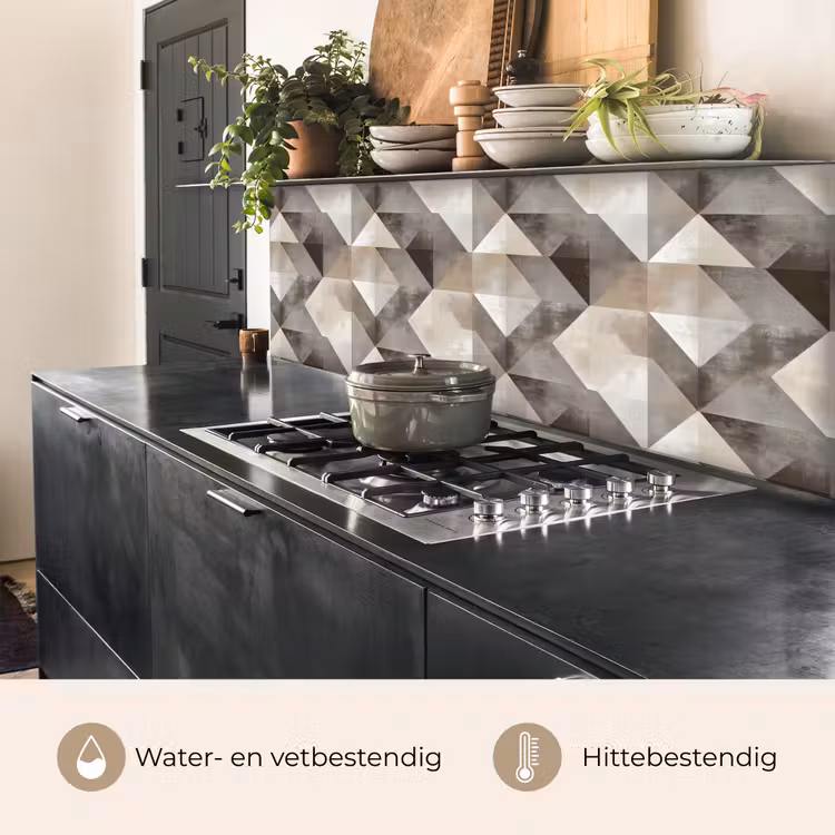 Keuken achterwand - Geometrisch - Motief - Aardetinten — 5