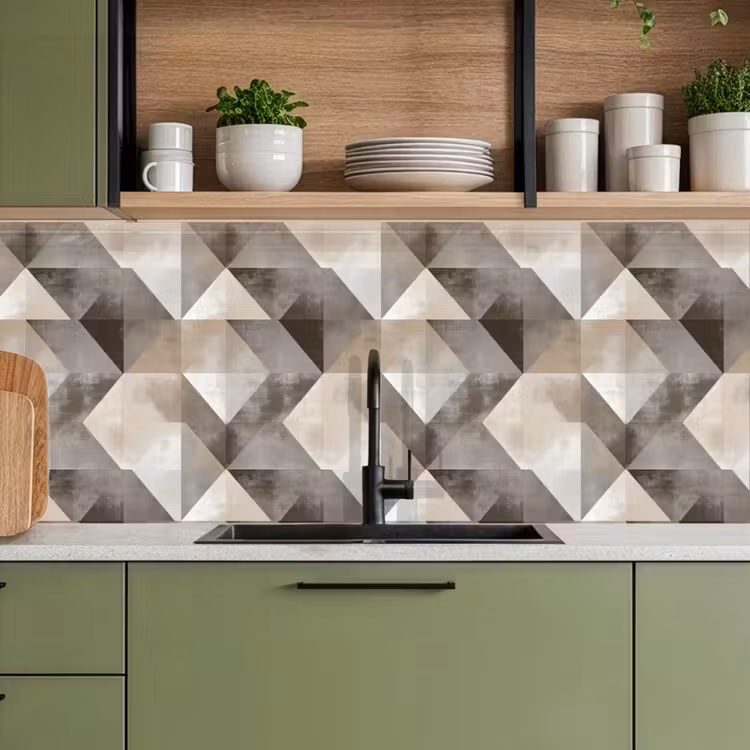 Keuken achterwand - Geometrisch - Motief - Aardetinten — 8