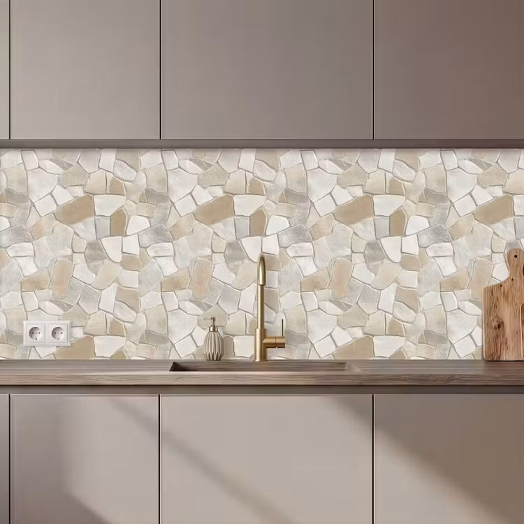 Keuken achterwand - Mozaïek - Stenen - Beige — 1
