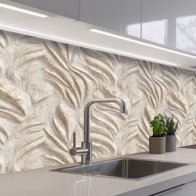 Keuken achterwand - Textuur - Reliëf - Beige — 2
