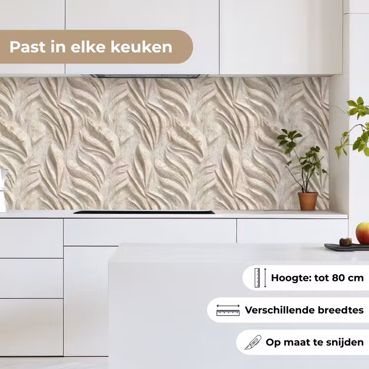 Keuken achterwand - Textuur - Reliëf - Beige — 7