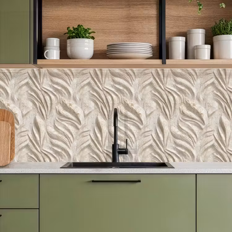 Keuken achterwand - Textuur - Reliëf - Beige — 8