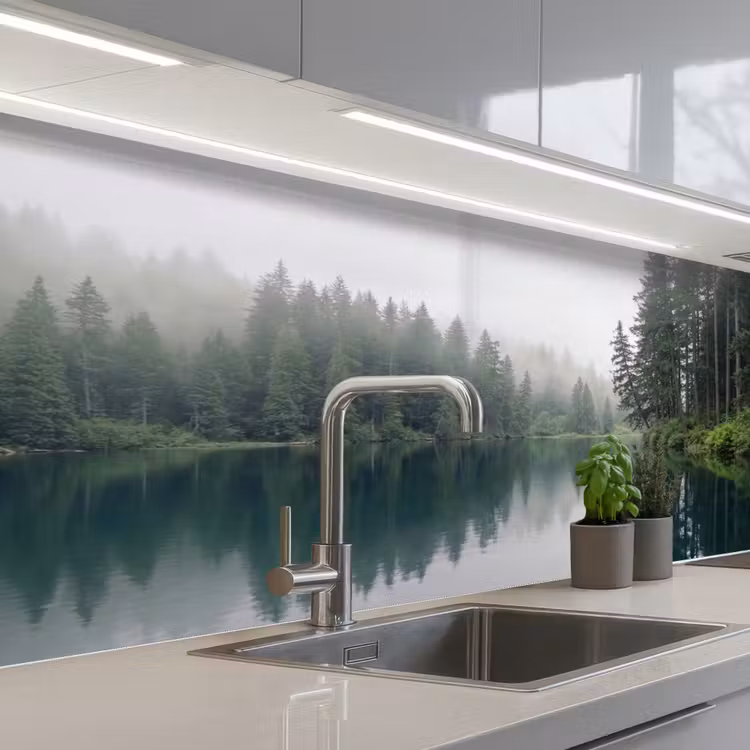 Keuken achterwand - Bergen - Meer - Bos — 2