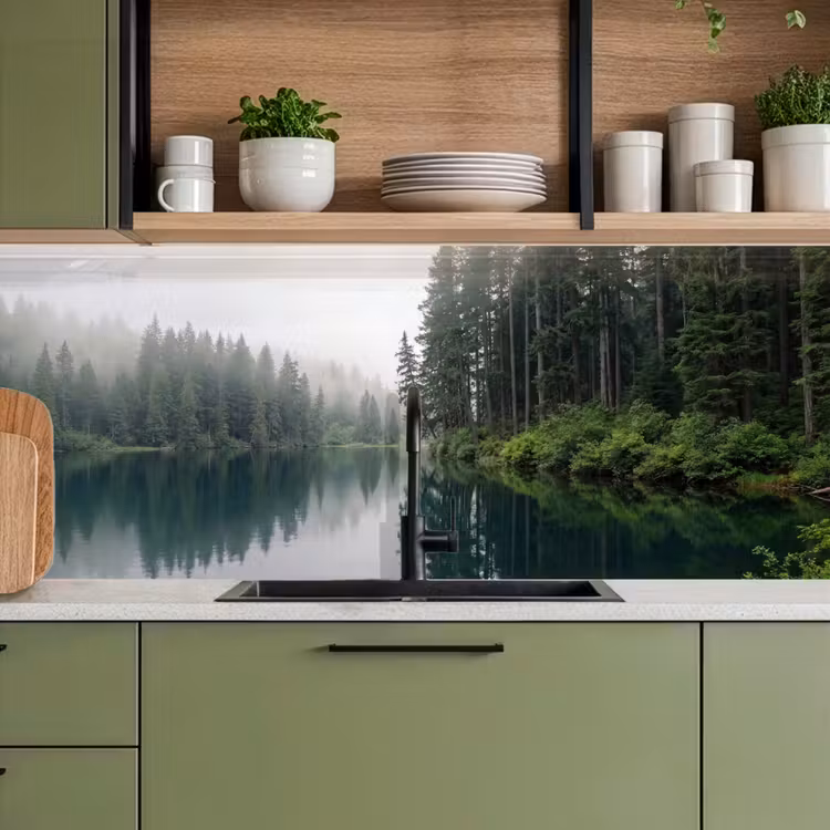 Keuken achterwand - Bergen - Meer - Bos — 8