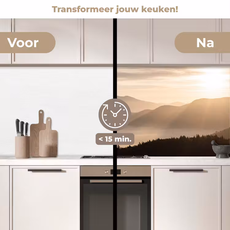 Keuken achterwand - Bergen - Mist - Zonnestralen — 3