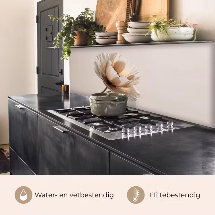 Keuken achterwand - Bloem - Beige - Crème — 5