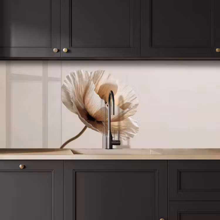 Keuken achterwand - Bloem - Beige - Crème — 6