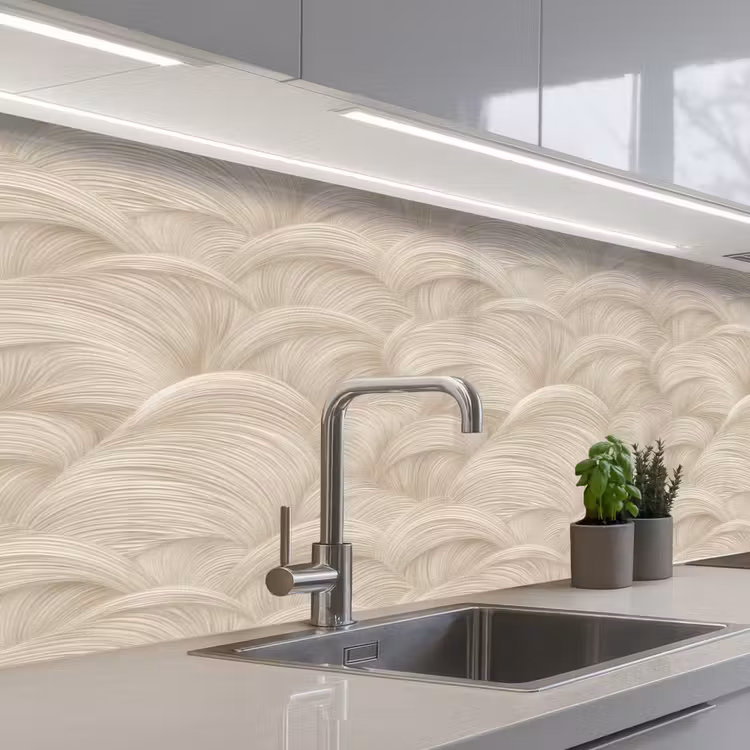 Keuken achterwand - Bogen - Patroon - Beige — 2