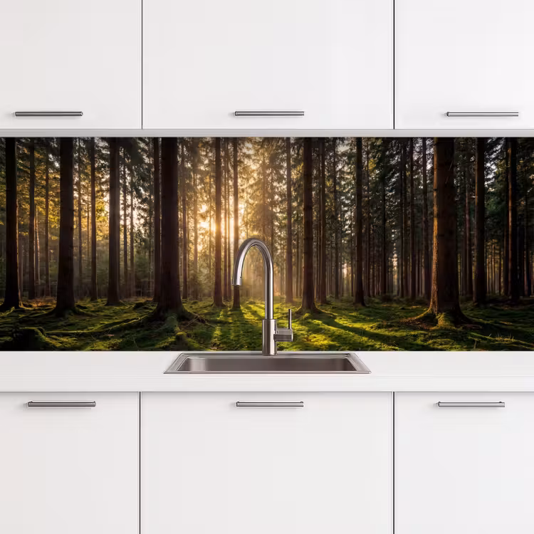 Keuken achterwand - Bos - Gras - Zonlicht — 4