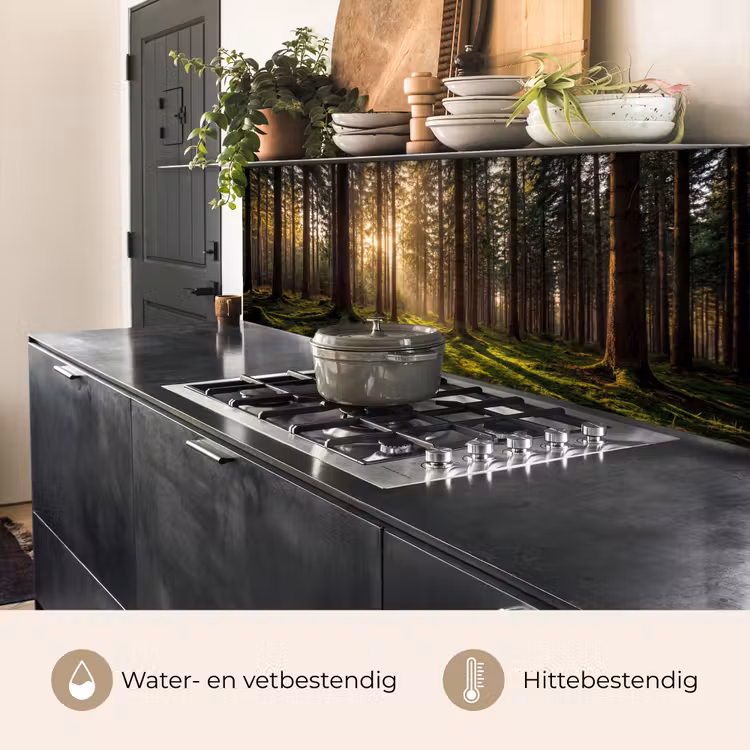 Keuken achterwand - Bos - Gras - Zonlicht — 5