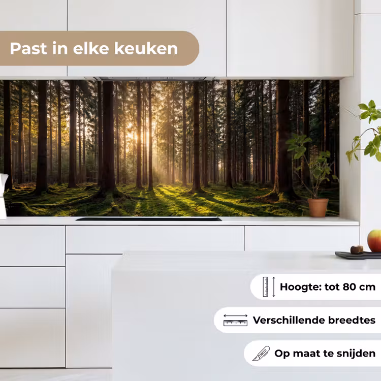 Keuken achterwand - Bos - Gras - Zonlicht — 7
