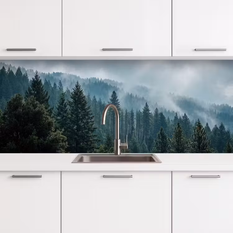 Keuken achterwand - Naaldwoud - Bergen - Mist — 4