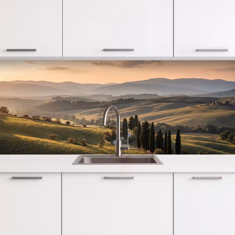 Keuken achterwand - Toscaans - Landschap - Heuvels — 4
