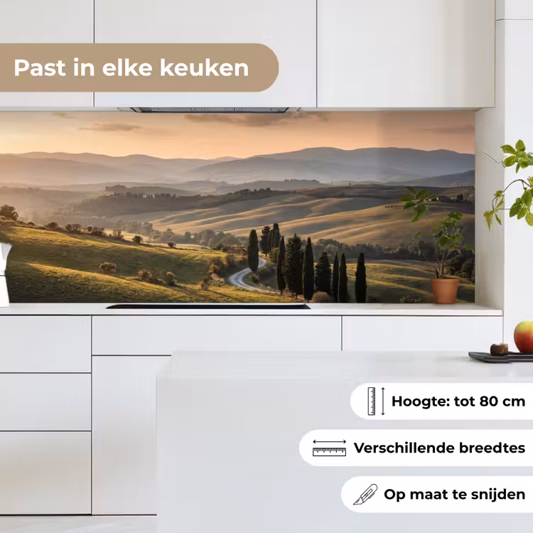Keuken achterwand - Toscaans - Landschap - Heuvels — 7