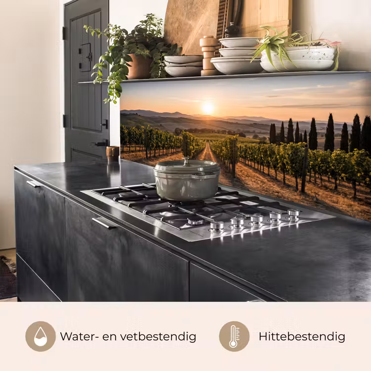 Keuken achterwand - Wijngaard - Zonsondergang - Landschap — 5