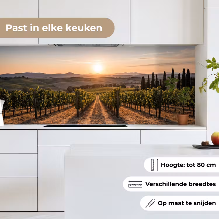 Keuken achterwand - Wijngaard - Zonsondergang - Landschap — 7