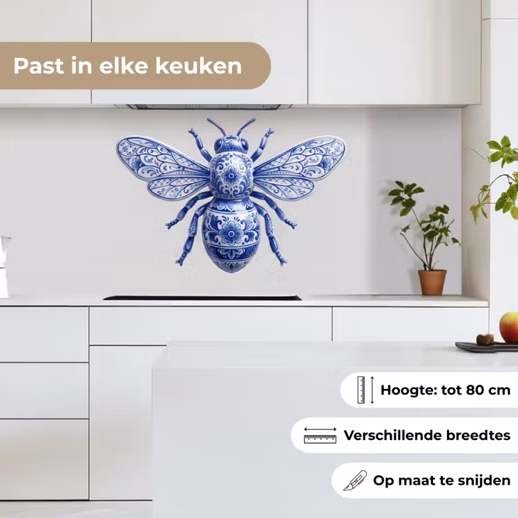 Keuken achterwand - Bij - Modern - Delfts - Blauw — 7