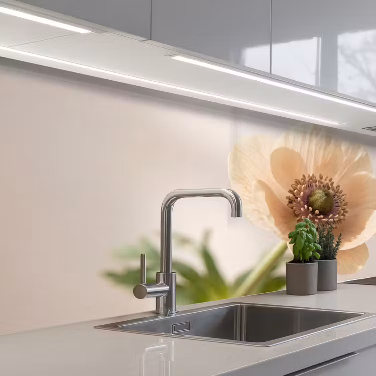 Keuken achterwand - Bloem - Minimalistisch - Groen — 2