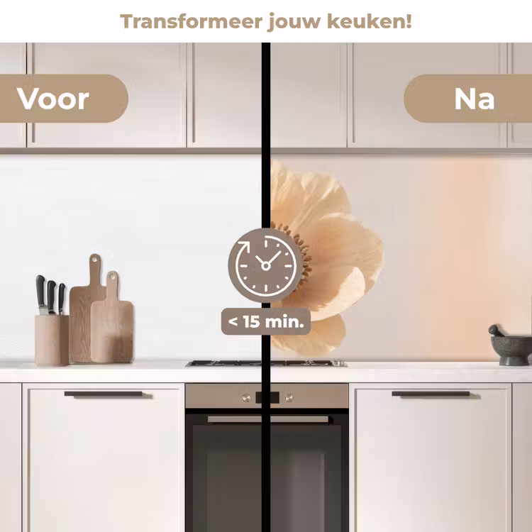 Keuken achterwand - Bloem - Minimalistisch - Groen — 3