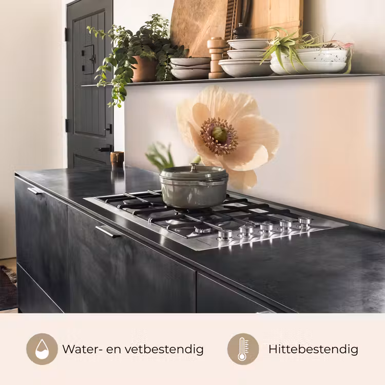 Keuken achterwand - Bloem - Minimalistisch - Groen — 5