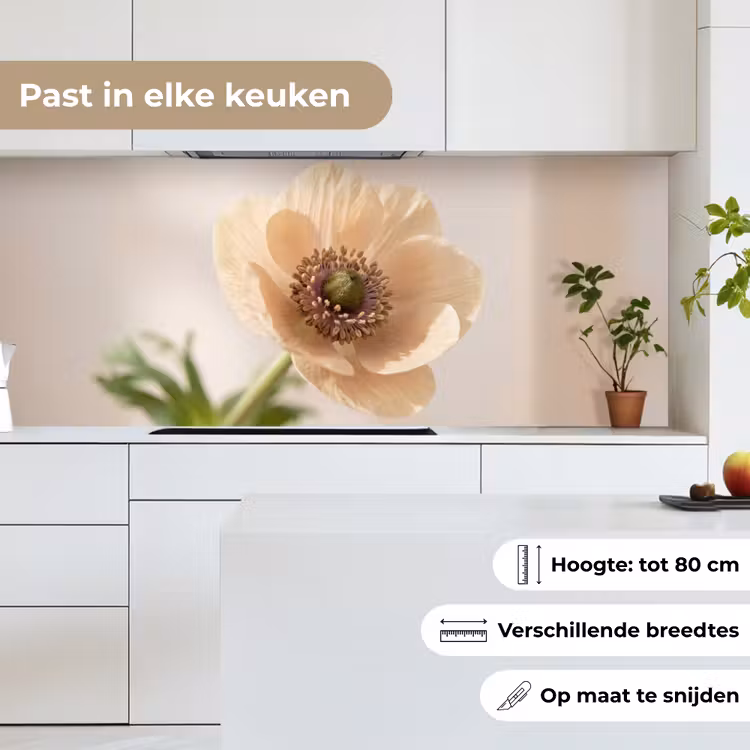 Keuken achterwand - Bloem - Minimalistisch - Groen — 7