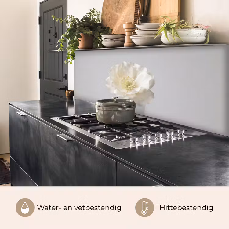 Keuken achterwand - Bloem - Minimalistisch -Wit — 5